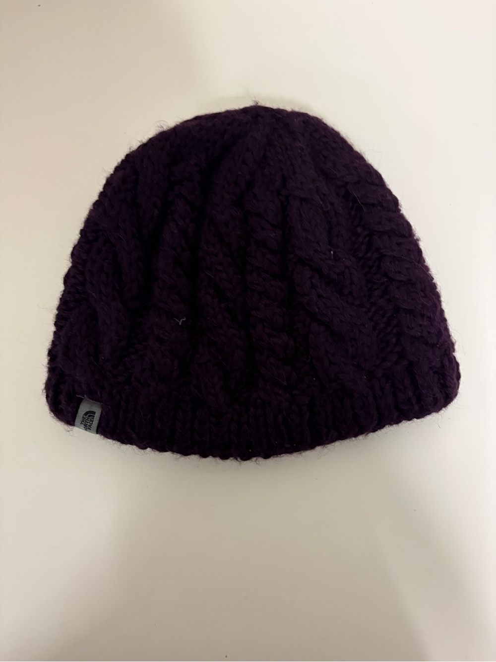 The North Face Chunky Cable Knit Beanie - Plum